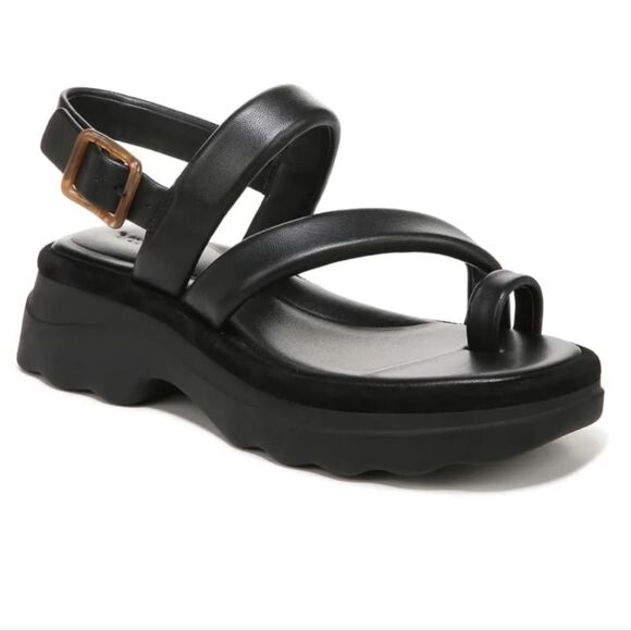 BRAND NEW VINCE WOMEN'S SANTA CRUZ LEATHER ANKLE STRAP PLATFORM SANDALS - Picture 13 of 16
